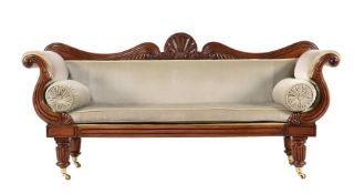 A WILLIAM IV MAHOGANY SOFA