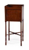 A GEORGE III MAHOGANY NIGHT COMMODE