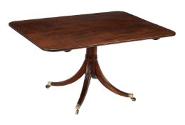 A REGENCY MAHOGANY PEDESTAL BREAKFAST TABLE