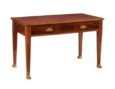 A LOUIS PHILIPPE MAHOGANY LIBRARY TABLE