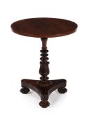 Y A WILLIAM IV ROSEWOOD TRIPOD TABLE