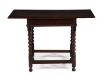 AN OAK SIDE TABLE IN LATE 17TH CENTURY STYLE