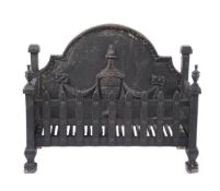 A CAST IRON FIRE GRATE