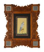 AN INDIAN PAINTING OF A FALCON