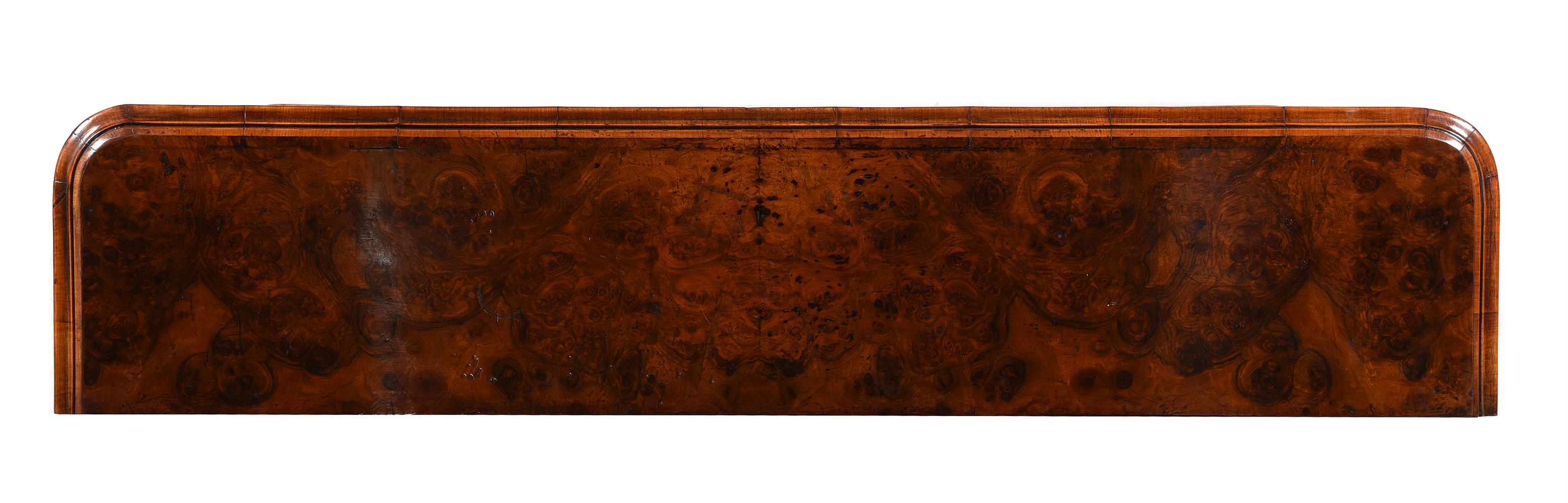 A VICTORIAN BURR AND FIGURED WALNUT OPEN BOOKCASE - Image 2 of 2