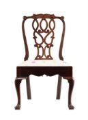 A GEORGE II MAHOGANY SIDE CHAIR