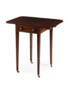 A REGENCY MAHOGANY PEMBROKE TABLE