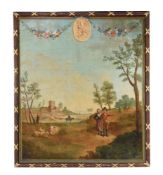 FRENCH SCHOOL (19TH CENTURY), FIGURES IN A LANDSCAPE
