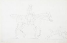 JAMES SEYMOUR (BRITISH 1702-1752), STUDIES OF RACEHORSES (RECTO AND VERSO)