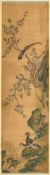 A CHINESE PAINTING OF BIRD AND MANDARIN DUCKS