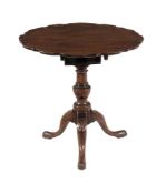 A GEORGE III MAHOGANY TRIPOD TABLE