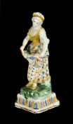 THREE VARIOUS STAFFORDSHIRE PEARLWARE PRATT-TYPE FIGURES