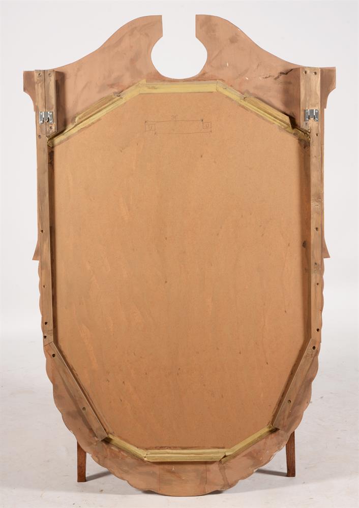 A PAINTED WOOD WALL MIRROR - Image 4 of 4