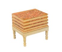 A PAINTED LOW OCCASIONAL TABLE