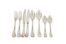 A FRENCH SILVER PART TABLE SERVICE