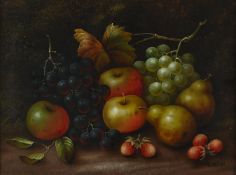 EDWIN STEELE (BRITISH 1837-1898), STILL LIFE OF FRUIT, A PAIR