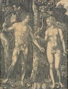 AFTER ALBRECHT DÜRER, POSSIBLY BY JOHANNES WIERIX, ADAM AND EVE