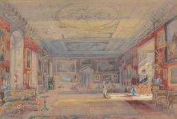 G. HOLLAND (19TH/20TH CENTURY), LONG GALLERY, TEMPLE NEWSAM