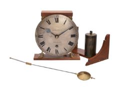 AN EDWARDIAN WEIGHT-DRIVEN WALL TIMEPIECE
