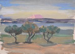 λ AUGUSTUS JOHN (BRITISH 1878-1961), ÉTANG DE BERRE - LA MONT SAINTE VICTOIRE