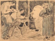 ROBERT POLHILL BEVAN (BRITISH 1865-1925), BRETON SABOTMAKERS