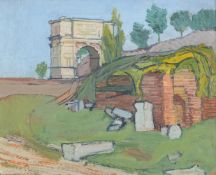 λ CLAUDE MAURICE ROGERS (BRITISH 1907-1979), RUINS IN PROVENCE