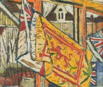 λ JOHN BRATBY (BRITISH 1928-1992), PART OF ROYAL STANDARD