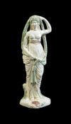 AN ENGLISH CREAMWARE FIGURE OF OPHELIA