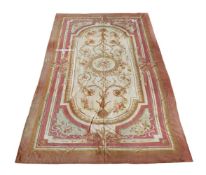 AN AUBUSSON STYLE CARPET