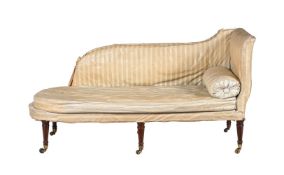 A GEORGE III MAHOGANY DAY BED