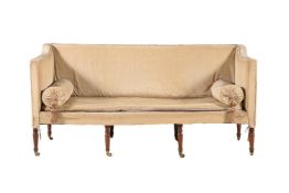 A GEORGE III MAHOGANY SOFA