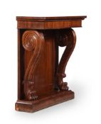 A MAHOGANY CONSOLE TABLE, IN THE MANNER OF THOMAS HOPE