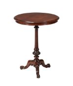 AN EARLY VICTORIAN MAHOGANY TRIPOD OCCASIONAL TABLE