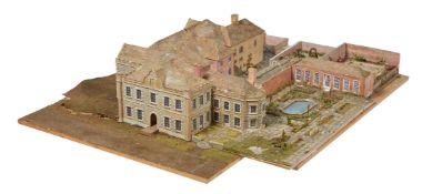AN ARCHITECTURAL MODEL OF FLAXLEY ABBEY, BY OLIVER MESSEL