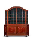 A DUTCH WALNUT AND MARQUETRY INLAID SIDE CABINET, EARLY 19TH CENTURY