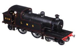 A gauge 1 live steam model of a L M S 4-4-2 Tilbury side tank locomotive No 2119