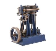 A well-engineered model of a H Clarkson & Son of York vertical compound steam marine engine
