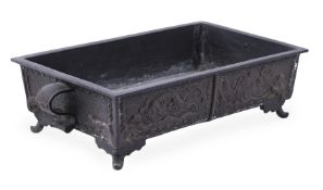 A Japanese cast bronze Tray or Jardinière