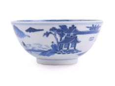 A Chinese blue and white bowl