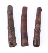 A Japanese Otoshi-zutsu Bamboo Pipecase