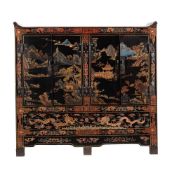 A Chinese painted chest