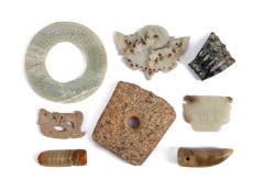 A group of Chinese archaistic style jades