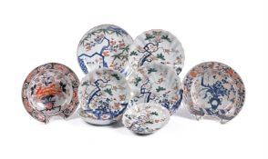 A Japanese Arita porcelain Barber's Bowl of typical circular form