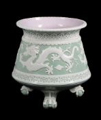 A MINTON MAJOLICA JARDINIERE