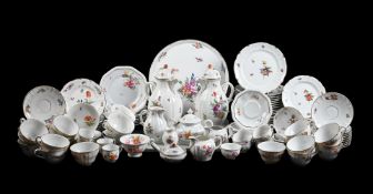 A MODERN NYMPHENBURG PORCELAIN COMPOSITE PART COFFEE AND BREAKFAST SERVICE