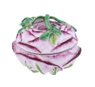 A CHELSEA PORCELAIN BOX AND COVER MODELLED AS A PINK ROSE