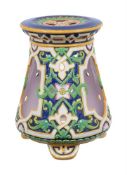 AN AESTHETIC MOVEMENT MINTON MAJOLICA JARDINIERE STAND