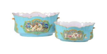 A MINTON MAJOLICA JARDINIERE