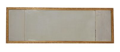 A GEORGE III GILTWOOD TRIPLE PLATE WALL MIRROR