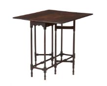 A GEORGE III MAHOGANY SPIDER LEG TABLE